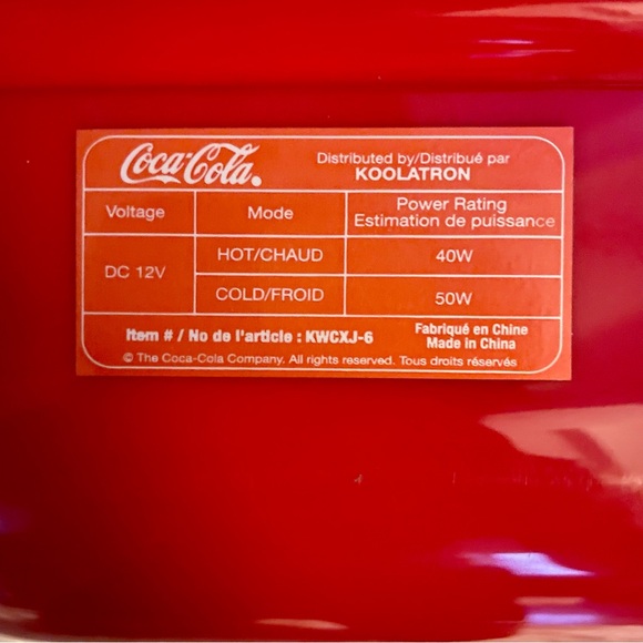 Coca Cola Mini Fridge - Picture 10 of 10